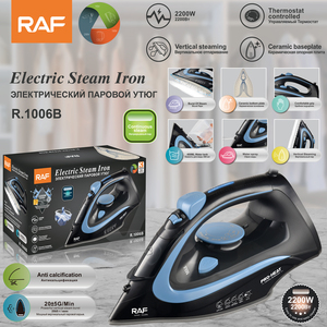 <span class=keywords><strong>Ferro</strong></span> da Stiro <span class=keywords><strong>a</strong></span> Vapore RAF R.1006 2200W, Serbatoio 400ml, Piastra in Ceramica, Vapore Verticale, Anti-Calcare, Termostato, Spruzzo d'Acqua, Cura dei Tessuti Domestici - Product Image 2
