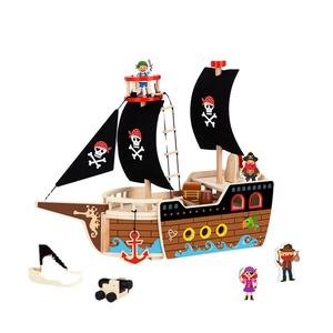 Rompecabezas 3D de Madera, Juguete Educativo para Niños, Modelo de Barco Pirata Perla Negra Complejo para Armar, Regalo, Juguete de Historia Pirata. - Product Image 1