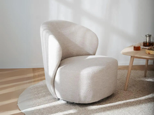 <span class=keywords><strong>Fauteuil</strong></span> inclinable rond moderne en tissu pour appartement, chambre, salle de sport, hôtel et salon, relaxation - Product Image 6