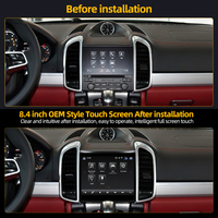 Autoradio multimédia 2016-2017 avec écran tactile Android 8,4 pouces, GPS, CarPlay sans fil, DSP et navigation, à fixer sur le tableau de bord