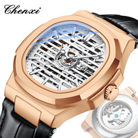 Montre automatique de luxe pour homme avec bracelet en acier inoxydable, montre mécanique de haute qualité, lumineuse et étanche