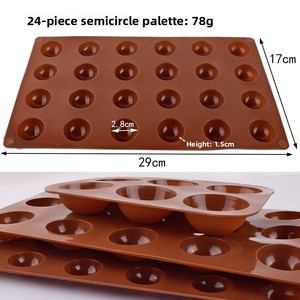 Palette de peinture en silicone à trous ronds pour l'art, idéale pour la gouache et l'aquarelle, outil de mélange facile à nettoyer, fabriqué en Chine - Product Image 3