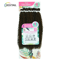 Mèches de Cheveux Synthétiques en Fibre Protéinée Couleurs Mélangées SP2/4/30#, Tissage de Cheveux Synthétiques aux Couleurs Vives à Vendre