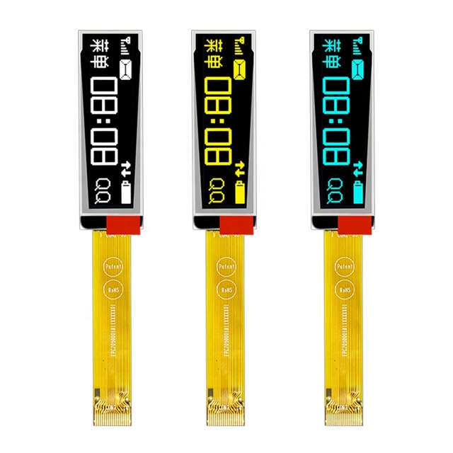 1.71 Inch OLED Display Module with 128x32 Interface SPI I2C 18 Pin SSD1307 Driving IC White Yellow Blue Screen PMOLED Type