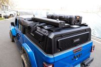 Hardtop de benne de camion articulé de haute qualité en alliage d'aluminium avec grand espace de rangement, installation sans perçage pour Jeep Gladiator Pickup