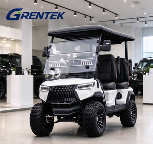 Carrito de Golf Eléctrico de 4 Personas con Color Personalizado, Buggy de Golf Todoterreno Resistente con Faros LED y Techo - Product Image 1