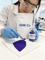 Poudre de peptide de cuivre GHK-Cu pure de qualité cosmétique, matière première premium, en promotion