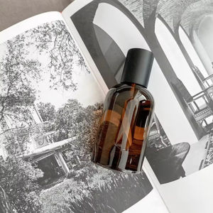 Tùy Chỉnh 30Ml 50Ml 100Ml Vòng Rỗng Rõ Ràng Hổ Phách Hương Thơm Nước Hoa Phun Chai Thủy Tinh Với Nắp Màu Đen - Product Image 3