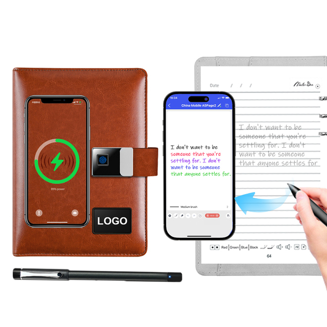 Masterben AI Office Notebook Custom Notebook Recording Playback Smart Sync Notebook Pen Gift Set Charge Notepad and Ai Software