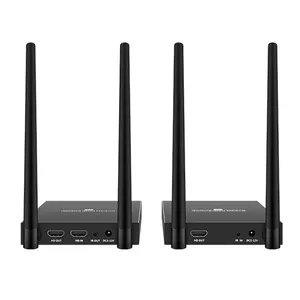 OEM ODM वायरलेस HDMI ट्रांसमीटर और रिसीवर वीडियो एक्सटेंडर 150m IR 1080p HDMI वायरलेस एक्सटेंडर