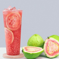 Sirop concentré de mangue et de coco en gros pour bubble tea, saveur mangue et eau de coco, prêt à l'emploi, en bouteille, 17 Brix, 12