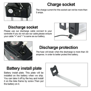 Paket Baterai Ebike 36v 48v 52v Baterai Li Ion untuk Sepeda Listrik untuk Kit Motor Bafang 500W 750W 1000W - Product Image 3