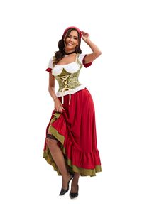 Combinaison sexy pour <span class=keywords><strong>femme</strong></span>, costume long de serveuse de bière allemande pour <span class=keywords><strong>Halloween</strong></span>, carnaval, Oktoberfest, déguisement de serveuse de bière - Product Image 5