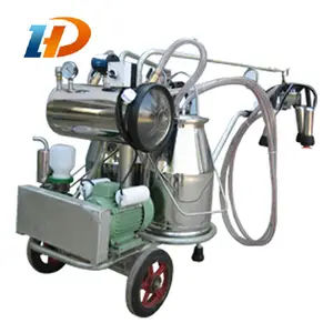 Dairy Farm Peralatan Double Vacuum Stainless Steel Mesin Perekat Bucket