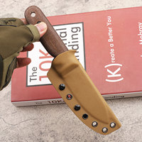 Couteau EDC de survie à lame en acier DC53, manche en lin, pour fruits et collection, vente chaude