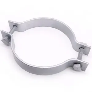 Hot Dip Galvanized Pole Clamp Electric Power Fitting Cable Embrace Hoop For Pole Line Hardware