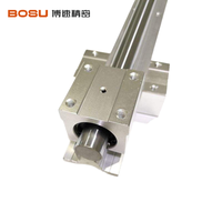Rail de guidage linéaire en alliage d'aluminium série SBR de 5 kg pour équipement de scie à table, glissière linéaire à glissement fluide avec support en aluminium