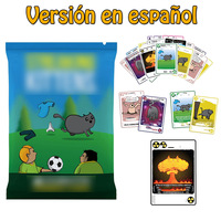 Jeu de société éducatif personnalisable, portable, imprimé en couleur, respectueux de l'environnement, en carton, coins carrés, pour les fêtes de famille et d'enfants