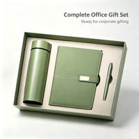 Coffret Cadeau Promotionnel Exécutif de Luxe pour le Nouvel An : Tasse Isotherme en Acier Inoxydable Imprimée par Transfert Thermique et Carnet