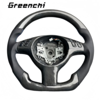 Pour BMW E46 E39 E53 M3 E90 E92 E93 325 318 X5 volant en Fiber de carbone modifié personnalisé et volant en cuir personnalisé