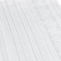 Ensemble de draps de lit à dos brodé en dentelle d'écusson, bustier brodé