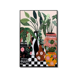 Quadri su Tela con Stampa Astratta in Stile <span class=keywords><strong>Matisse</strong></span>, Dipinti Moderni con Inchiostro Ecologico, Arte Colorata e Carina per Soggiorno - Product Image 5