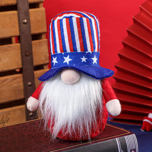 Muñeco de Peluche con la Bandera Estadounidense para el Día de la Independencia, 4 de <span class=keywords><strong>Julio</strong></span>, para Niños, Tela Reciclada, Decoración del Hogar - Product Image 5