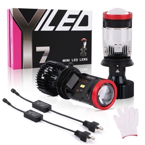 Nebrixglova Nouveau Phare LED Y7 pour Voiture et Moto, Lentille de Phare Intégrée Double Faisceau (Loin et Près) 12V Super Lumineux <span class=keywords><strong>H4</strong></span>, Garantie 12 Mois - Product Image 5