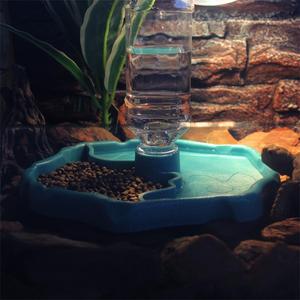 Dispensador de Agua y Alimentador Automático 2 en 1 para Reptiles, Bandeja de Agua y <span class=keywords><strong>Comida</strong></span> para Tortugas, Accesorios para Terrarios, Tazón de Agua para Mascotas Pequeñas - Product Image 6