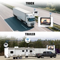 Sistema de Cámara de Visión Trasera Inalámbrica 1080P para Autobús, Camión, Coche, con Monitor IPS de 10 Pulgadas, Kit de Grabación DVR