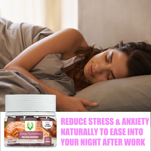 Private <b>Label</b> Sleep Gummies Functional Mushrooms with Melatonin Stress Relief Supplement Improves Natural Sleep Gummies - Product Image 6