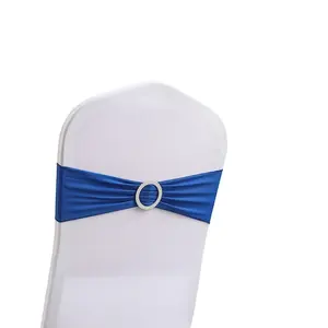 Mehrere Farben Spandex Stuhl Schärpen mit Buckle Slider Stuhl Schärpen Hochzeit dekorativ