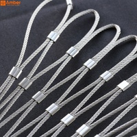 Maille de câble en acier inoxydable SS316 de qualité marine sur mesure, maille métallique X-Tend haute résistance pour enclos d'aviarium et protection de la sécurité des animaux