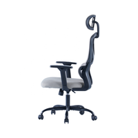 Nouvelle arrivée Chaise de bureau pivotante élégante en maille avec support dorsal Chaise inclinable en tissu pour solution de salle de bureau