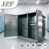 Transformateur de distribution de puissance triphasé à alimentation radiale, bobinage en aluminium, refroidissement ONAN/ONAF, monté sur socle, 10 kV 1000 kVA, JZP