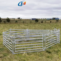 Panneaux de clôture portables en acier galvanisé à chaud pour enclos d'animaux de ferme, enclos pour bétail, enclos pour chèvres et moutons