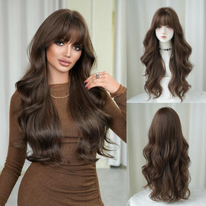 <span class=keywords><strong>ผม</strong></span>ปลอมสีน้ำตาลน้ำผึ้งคุณภาพสูง ทนความร้อน ผลิตด้วยเครื่องจักร ทรงผมยาว<span class=keywords><strong>หยักศก</strong></span>ใหญ่ พร้อมหน้าม้า<span class=keywords><strong>ฟู</strong></span>ฟ่อง เต็มศีรษะ สำหรับผู้หญิง - Product Image 6