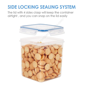 กล่องเก็บอาหาร LYT275 แบบขายส่ง 4 ชิ้น กล่องเก็บซีเรียลในครัว สำหรับเก็บพาสต้า ชา กาแฟ น้ำตาล - Product Image 3