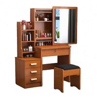 Meubles de maison, nouvelle conception, prix bas, coiffeuse tendance en MDF, table de maquillage pour filles