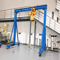 Grue portique mobile sans rail à hauteur réglable, capacité 0,5 tonne, 1 tonne, 2 tonnes, 3 tonnes, 5 tonnes, avec 4 roues – Approvisionnement direct usine