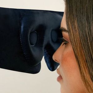 Women Men Soft Blackout 100% Mulberry <b>Sleep</b> Cover Eyemask Large Silk Eye <b>Mask</b> With Adjustable Velcro - Product Image 4