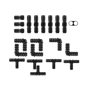 Kit de Conectores de Irrigação por Gotejamento de 100 Peças, Conectores de 1/2 Polegada Compatíveis com Sistemas de Irrigação por Gotejamento - Product Image 1