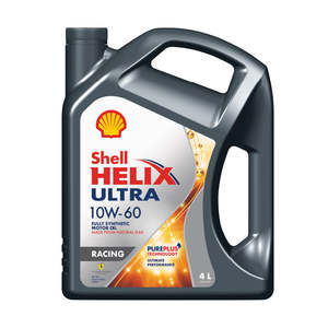 Aceite de Motor Sintético Shell Helix Ultra 10W-60 SP, 4L, Aceite para Autos de Lujo, 4 Botellas/Caja - Product Image 1