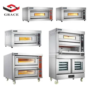 Horno eléctrico de Gas para cocina comercial profesional, equipo multifunción para hornear pan, Pizza, pastel