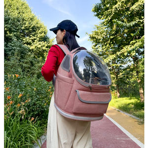 대형 고양이와 개를 위한 파노라마 공간 캡슐 야외 휴대용 가방 편안한 운반 스트랩과 애완 동물 고양이 핸드백 - Product Image 4