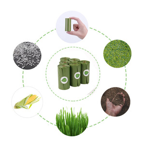 Sacs à déjections canines jetables en amidon de maïs parfumés à la lavande, biodégradables, compostables, écologiques et parfumés - Product Image 4