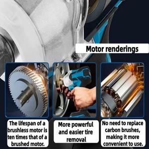 Llave de <span class=keywords><strong>Impacto</strong></span> Profesional sin Escobillas de 350 Nm para Batería <span class=keywords><strong>Makita</strong></span> de 18 V, Accionamiento de 1/2 Pulgada, Solo Cuerpo de la <span class=keywords><strong>Pistola</strong></span> de <span class=keywords><strong>Impacto</strong></span> Inalámbrica - Product Image 3