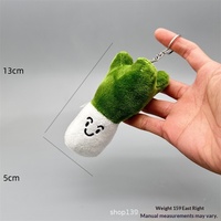 Jouets en peluche pour machine à griffes d'arcade, breloques fantaisie en forme de légumes (oignon vert, gingembre, ail), porte-clés brocoli, pour restaurants de fondue, petits modèles