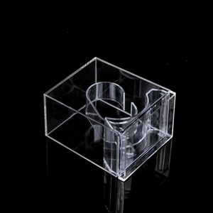 Children's <b>Square</b> Transparent <b>Plastic</b> Watch Box with Breathable Design Crystal Packaging Jewelry <b>Container</b> - Product Image 3