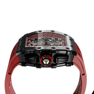 Reloj de Lujo para Hombre con Esfera de Cristal de Zafiro, Correa de Silicona, Personalizado, Resistente al Agua <span class=keywords><strong>5</strong></span> ATM, Movimiento <span class=keywords><strong>Seiko</strong></span>, Deportivo - Product Image 4